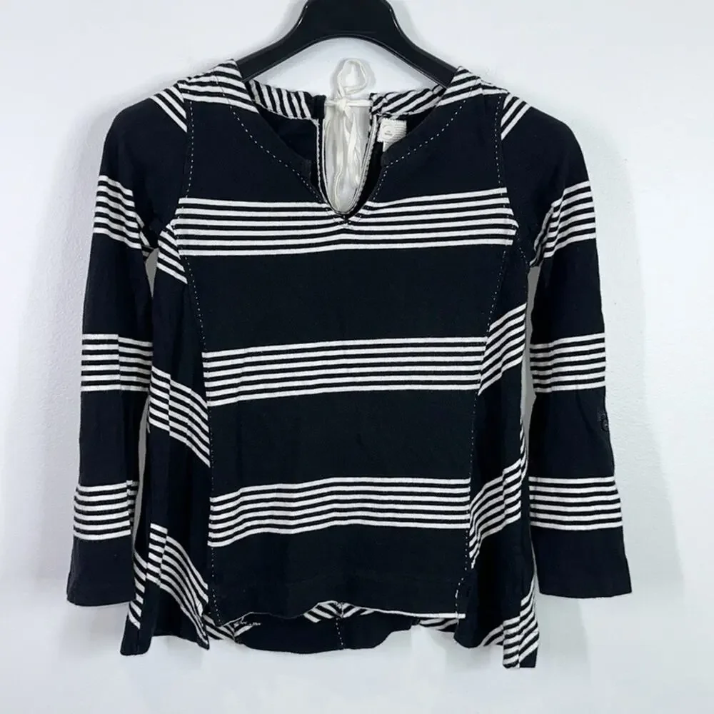 Anthropologie postmark striped soft tunic style top size medium